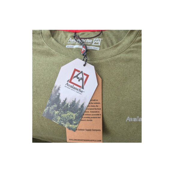 Avalanche Olive Green Performance T-Shirt Men’s Size M NWT - Picture 4 of 6